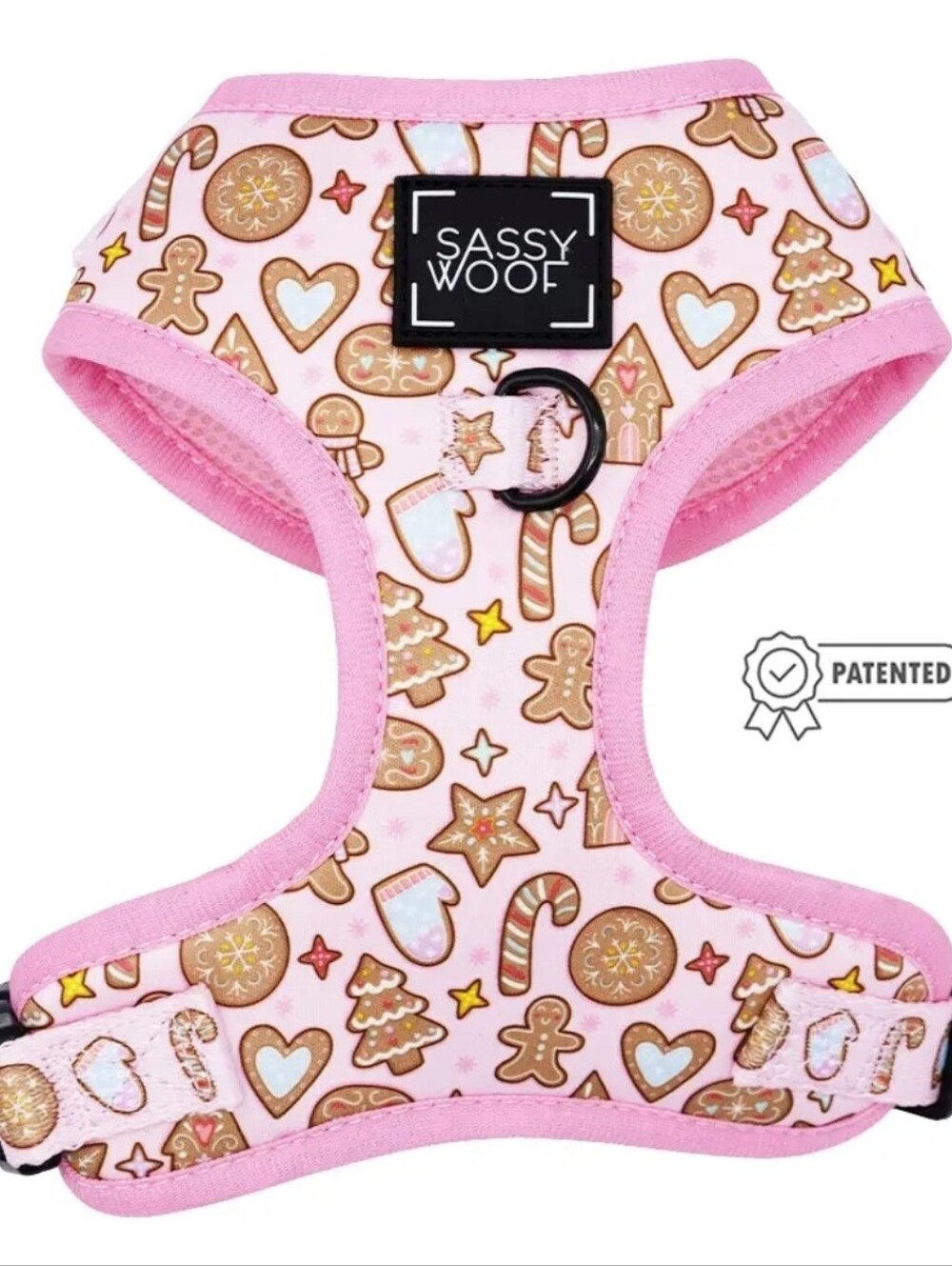 Sassy Woof Pink Christmas Harness
